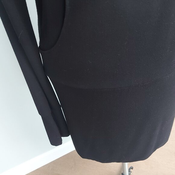 Hooded Knee-Length Hooded Tee Shirt Dress - S/M - Picture 9 of 12